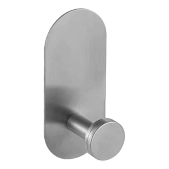 Clearance under $5Adhesive Towel Hook, No Drill Stainless Wall Hanger Hook for Bathroom and Kitchen, 1 Pack