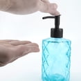 thumbnail image 3 of Unique Bargains 1 Pc Elegant Soap Pump Dispenser for Bathroom 11.15oz Blue Black, 3 of 6