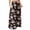 Brown, variant on WTOBBY Women's Flowy Bohemian Floral Maxi Skirt Casual Summer Beach Long Skirt Elastic Waist Lightweight Tiered Pleated Skirt with Side Slit and Drawstring Waist,Brown L