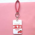 thumbnail image 3 of Office School Lovely Name Tags Strawberry Avocado Bank Credit Card With keychain Bus Card Case Badge Holder Card Holder Work Card Cover 05, 3 of 8