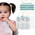 thumbnail image 3 of The 730 Project Honey Bear Straw Sippy Cup, 8 oz, Aqua, 3 Pack, 3 of 7
