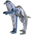 thumbnail image 6 of Soft Cozy Wearable Blanket Hoodie Onesie Sleeping Bag Cartoon Dolphin Onesie Costume Cosplay, 6 of 7