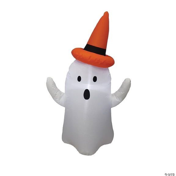 A Holiday Company Inflatable Ghost LED Lighted Yard Halloween Decoration - 4 ft