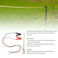 thumbnail image 4 of Electric Fence Grounding Rod, 100cm Long Cable Electric Fence Wire with  Clip Galvanized Steel Plastic Easy To Install  for Generator, 4 of 7