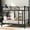 Black, variant on Contemporary Iron Full Over Full Bunk Bed / Matches Well with Home Decor