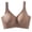 brown, variant on Women's Seamless Underwear, Thin Style, Large Breasts, Small Breasts, No Wires, Pull-up And Anti-sagging Large Size Bra
