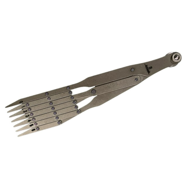 Rongfmy Stainless Steel Expanding Sewing Gauge Buttonhole Spacing Marking Window Curtain 7 Point