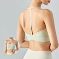 thumbnail image 2 of Sujetador deportivo con tirantes acanalado, chaleco de Yoga, ropa interior acolchada a prueba de golpes, blusa elástica para gimnasio, camisola de Fitness, 2 of 5