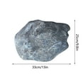 thumbnail image 2 of Rock Cover for Yard, Landscape Rocks Rock, Realistic Landscape Rocks, PU Foam Artificial Landscape Boulder, Non-Hollow Outdoor Rock for Landscaping Lawns and Gardens,Gray,33x25x12cm, 2 of 5