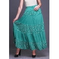 thumbnail image 2 of Bimba Printed Maxi Skirts Women Bohemian Gypsy Style Long Cotton Skirt, 2 of 5