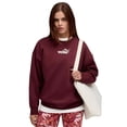 thumbnail image 3 of Sudadera Puma ESS Nature 2.0 Crew para Mujer 688078-96 vino M, 3 of 4