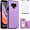 Purple, variant on Asuwish Compatible with Samsung Galaxy Note 9 Wallet Phone Case Tempered Glass Screen Protector and Flower PU Leather Credit Card Holder Stand Slot Mobile Cell Cover for Note9 Not S9 Women Men Black