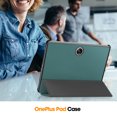 thumbnail image 3 of Allytech OnePlus Pad Case 2023 Released, Trifold Stand Smart Cover Auto Sleep Wake Ultra Slim Flip Cover for OnePlus Pad 11.61" 2023 - Darkgreen, 3 of 9
