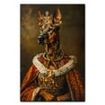 thumbnail image 3 of Funny Pet Wall Art, Pet Portrait in a Royal Costume Pharaoh Hound Dog Painting Canvas Print Framed Artwork Rustic Dog Pictures Wall Decor for Restroom Decor, 3 of 5