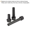 thumbnail image 4 of Uxcell Light Turn On/Off Switch Knob Replacement 20mm 35mm 50mm Length Black 9in1 Set, 4 of 5