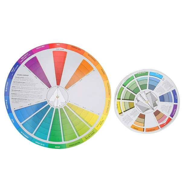 Color Wheel Paint Wheel Pigment Color Wheel For Color Mixing Guide