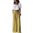 thumbnail image 6 of Pants for Women Summer Fashion Wide Leg Pants Casual Loose Drape Trousers And Floor-Length Pants, 6 of 6