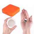 thumbnail image 4 of Unique Bargains 1 Pc 4 Grids Single Layer Pill Case Portable for Travel Orange, 4 of 6