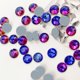 thumbnail image 4 of Dowarm 288 piezas SS30 Hotfix Crystal Rhinestones Hot Fix cristales para manualidades ropa cristal de cristal plano para decoración gemas redondas (llama azul/llama), 4 of 5