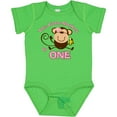 thumbnail image 3 of Inktastic Little Monkey Girl 1st Birthday Girls Baby Bodysuit, 3 of 5