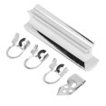 thumbnail image 1 of Guitar Slide Tone Bar, Corrosion Resistance Fine Processing Finger Slot Design Stainless Steel Slide Bar with Picks for Hawaiian Electric Guitars, 1 of 7
