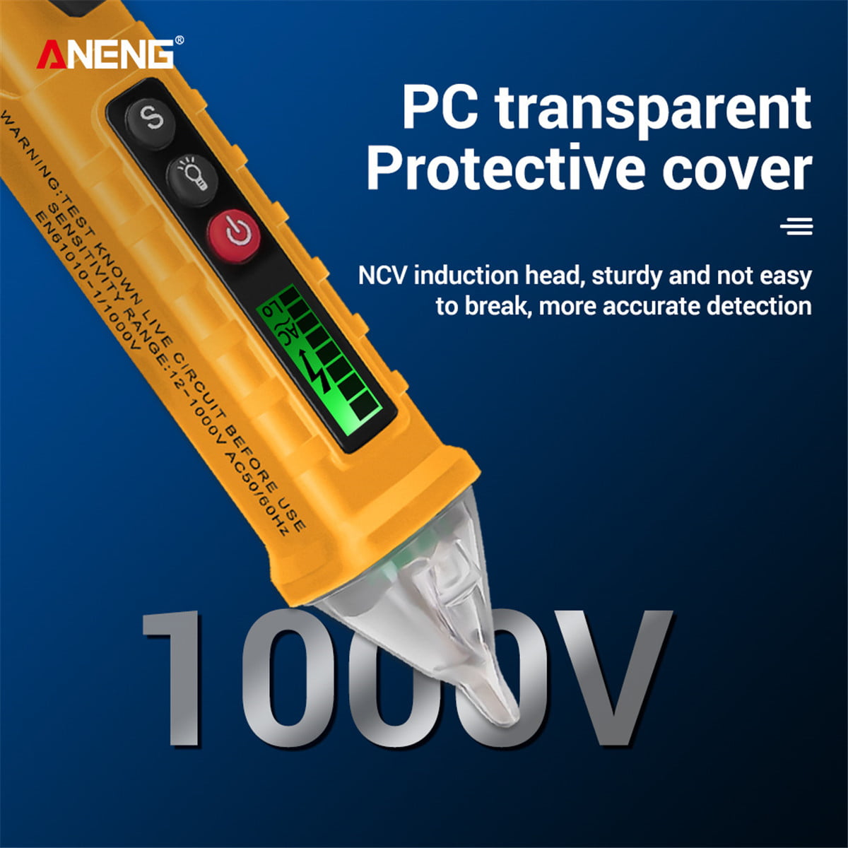 ANENG Non-Contact Voltage Tester Electric Pen Detector 12-1000V LED Light V8X0 