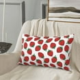 thumbnail image 5 of Pofeuu Hand Drawn Strawberry Print Polyester Microfiber Plush Pillowcases, Super Soft and Cozy Pillow Case Covers with Envelop Closure（Pillow core not included）-20"x30", 5 of 6
