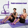 thumbnail image 3 of 4/6-Tube Pedal Puller Resistance Band with Handle Multifunction Elastic Yoga Sit-up Pull Rope Men Women Pedal Tensioner Exerciser Workout Equipment, 3 of 8