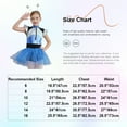 thumbnail image 7 of renvena Kids Girls Shiny Metallic Tutu Skirted Leotard Dress with Hair Hoop Blue 10, 7 of 7