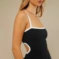 thumbnail image 4 of Vestido tubo con espalda descubierta, tirantes y huecos, estilo Spice Girl, sensual, francés, para mayores, 4 of 7