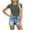 Army Green-02, variant on Perfectbot Women's Retro Ringer T-Shirt, Contrast Trim Crew Neck Slim Fit Short Sleeve Top, Comfy Casual Tee