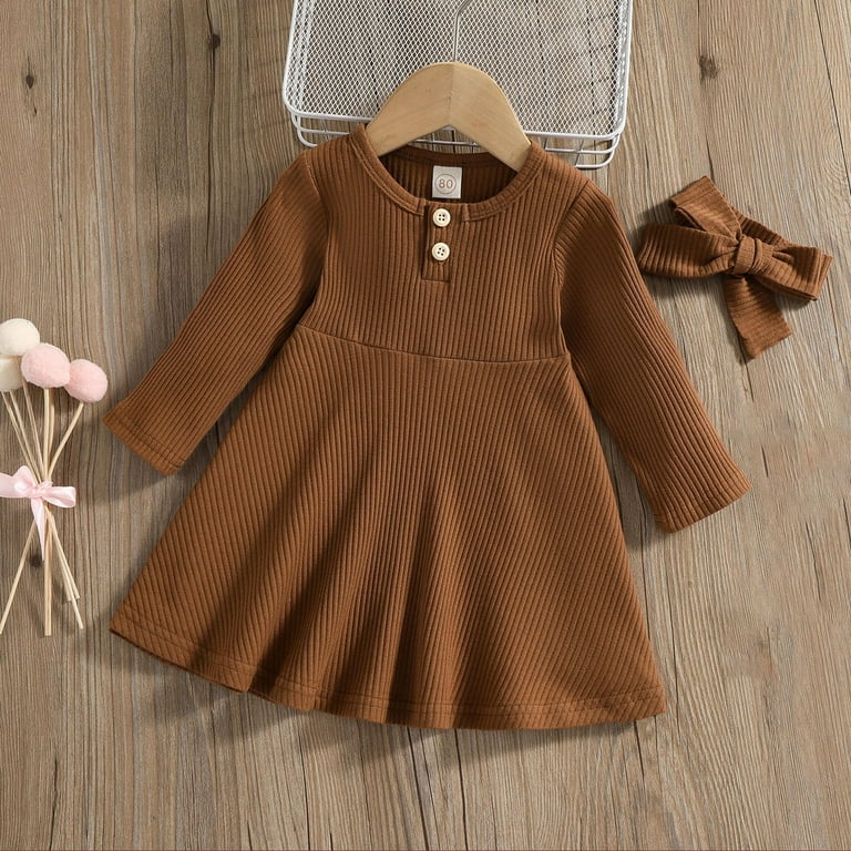 knee length dresses for ladies Pleated A-line Knit Midi Dress main image 1