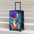 thumbnail image 2 of Lsque Magic Mushrooms ,Fireflies Printed Luggage Cover, Travel Luggage Protector,Scratch and Dirt Resistant, Fits 18-32 Inch Luggage - Small, 2 of 9