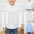 thumbnail image 4 of Futezty Boys Button Down Shirt Toddler Long Sleeve Lapel Collar Dress Shirt Formal School Uniform Blouses with Pocket 2T-14T, 4 of 5