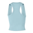 thumbnail image 4 of Boho Tops for Women Trendy Tank Tops Cute Going Out Top Scoop Neck Ribbed Basic Backless Sleeveless Cami Shirts, 4 of 4