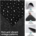 thumbnail image 3 of Black White Moon Star Pattern Kitchen Rugs Sets Of 3,Kitchen Runner Rugs Non Skid Washable,Decorative Kitchen Floor Mats for Kitchen,Sink,Laundry,17"x30"+ 17"x47" + 17"x59", 3 of 6