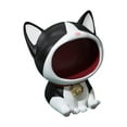thumbnail image 1 of Estatua de gato, cuenco para dulces, cuenco para llaves de entrada, dibujos animados, creativo, multiusos, decorativo. Negro, 1 of 9