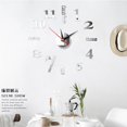 thumbnail image 1 of Big DIY Horloge Murale Analogique 3D avec Surface Miroir, 1 of 5