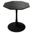 thumbnail image 6 of 31.5" Modern Octagonal Coffee Table with Marble Print Top & Metal Base, Stylish Accent Table for Living Room, Dining Area & Kitchen, 6 of 9