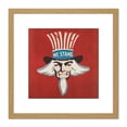thumbnail image 1 of Forbell United We Stand Uncle Sam Sheet Music Cover 8X8 Inch Square Wooden Framed Wall Art Print Picture with Mount, 1 of 4