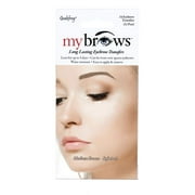 Godefroy MyBrows Long Lasting Eyebrow Transfers - Medium Brown - Soft Arch 12-Pairs of Brows