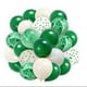 thumbnail image 1 of Nvzi Globos, 30 piezas de globos de confeti de 12 pulgadas y globos de látex morado y rosa metálico con cinta, baby shower, decoraciones para fiestas de bodas, verde y blanco, 1 of 4