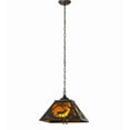 thumbnail image 2 of Meyda 134402 16 in. Square Elk At Dawn Pendant, Timeless Bronze & Amber Mica, 2 of 7