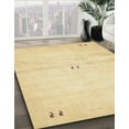 thumbnail image 2 of Ahgly Company Indoor Rectangle Abstract Sun Yellow Solid Area Rugs, 4' x 6', 2 of 6
