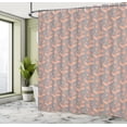 thumbnail image 4 of Ambesonne Floral Shower Curtain, Vanilla Orchid Flowers Art, 69"Wx84"L, Pale Vermilion Pale Taupe, 4 of 4