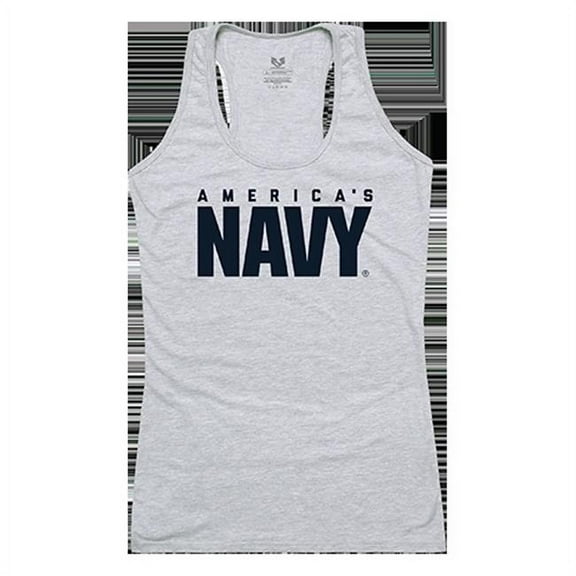 Rapid Dominance US Navy Graphic Tank Top, Heather Grey - Extra Large
