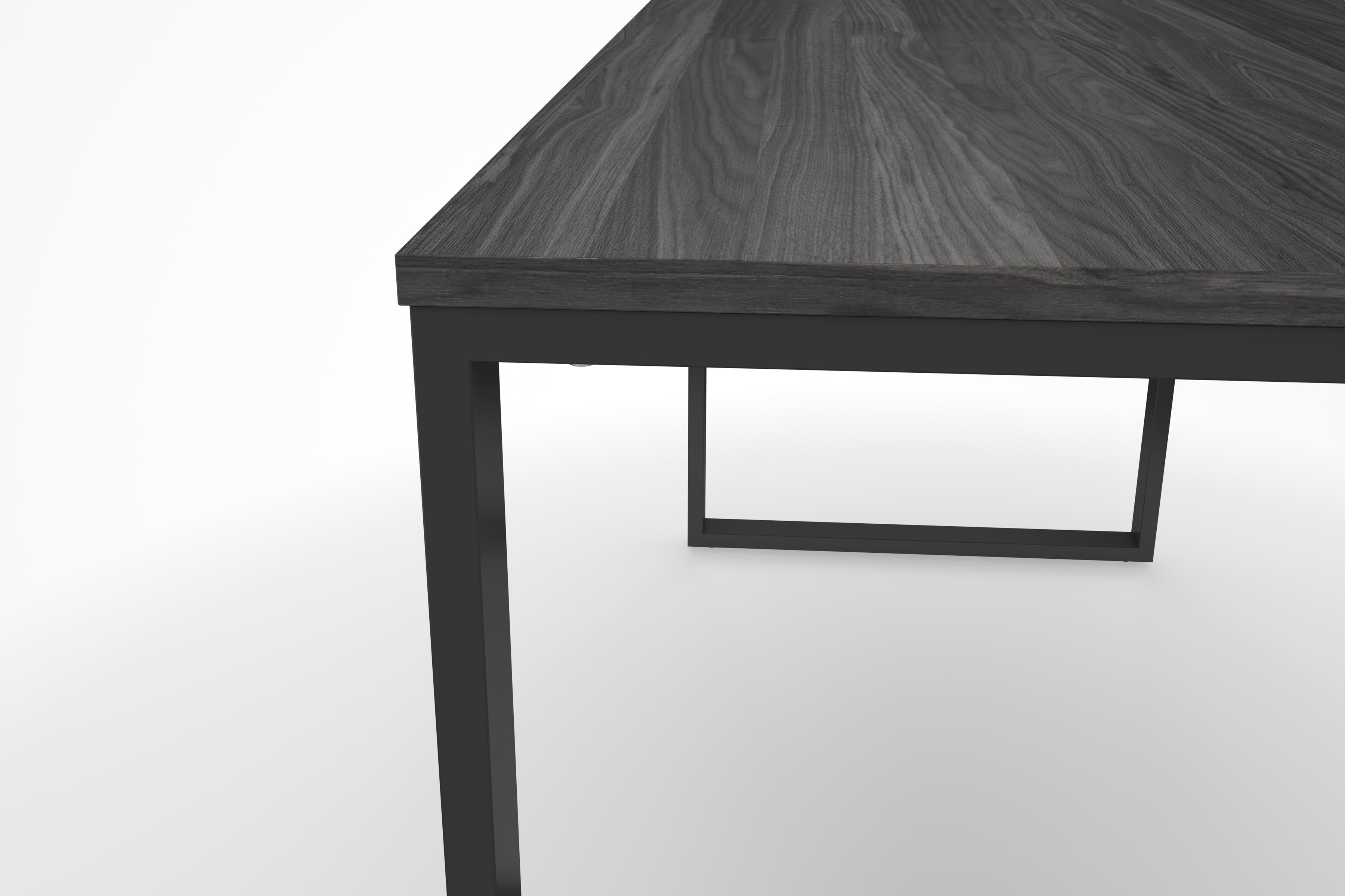 HON Basyx 55” Commercial-Grade Executive Desk, in Charcoal/Gray (BSX55MOLCG)
