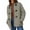 B-Gray, variant on Lovskoo Women's Sherpa Oversized Solid Winter Faux Coats Long Sleeve Round Neck Color Block Button Pockets Fleece Jacket Casual Trendy Outerwear C-Coffee