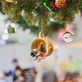 thumbnail image 4 of TIELUTT Christmas Tree Decorations Crafts Hanging Decorations Christmas Acrylic Dog Mini Tent Ornament Ornament Easter Garland Decorations with Lights Garland with Lights Christmas Beads on String, 4 of 5