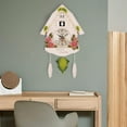 thumbnail image 2 of Cuckoo Wall Clock Forest Furniture Ornaments Hanging Resin Bird Clock children room Gifts School , B B, 2 of 7